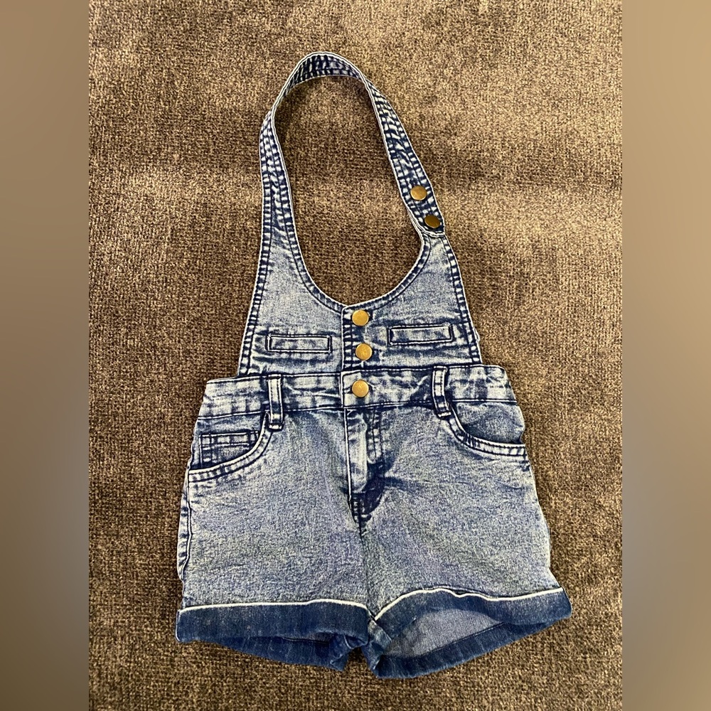 Boutique Denim Halter Romper sz 4T